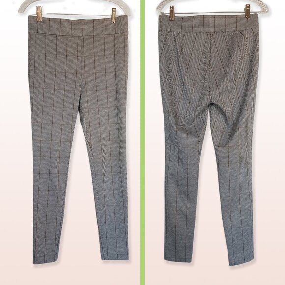 Loft Houndstooth Plaid Stretch Leggings Size S - Picture 1 of 5